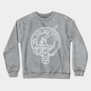 Clan Gunn Crest - Old Norse white Crewneck Sweatshirt